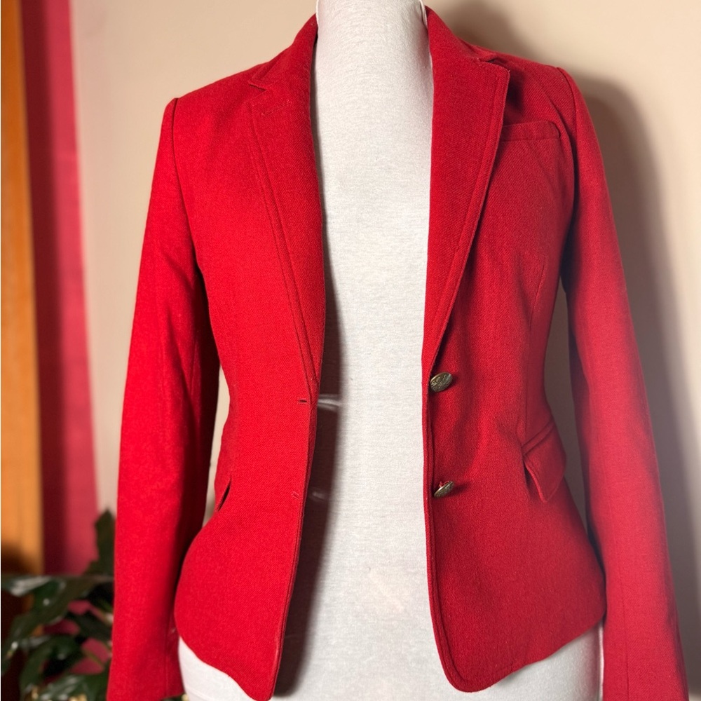 Banana Republic Women's Red Blazer